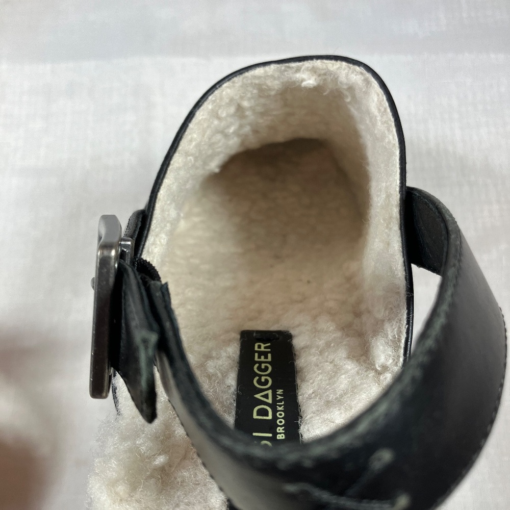 NWT Kelsi Dagger Brooklyn Warehouse Slingback Leather Clogs, Black, Size 10 - Picture 11 of 11